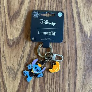 Loungefly Disney Lilo & Stitch Halloween Glow-in-the-Dark Multi-Charm Keychain